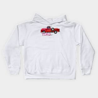 1955 Ford F100 Pickup Truck Kids Hoodie